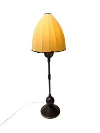 Art Deco Amsterdamse School Floor Lamp by Amsterdamsche Kunstsmederij, 1920s